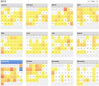 calendar 2013