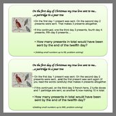 12 days cards